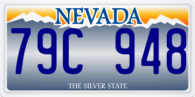 NV license plate 79C948