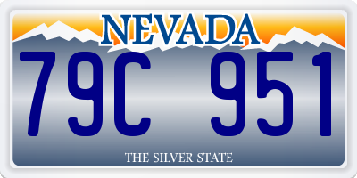 NV license plate 79C951