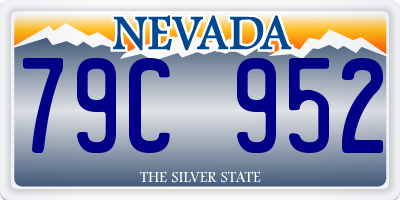 NV license plate 79C952