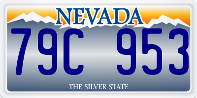 NV license plate 79C953
