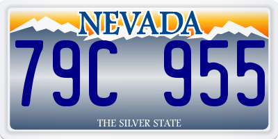 NV license plate 79C955