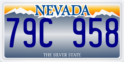 NV license plate 79C958