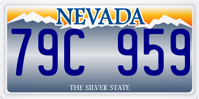 NV license plate 79C959