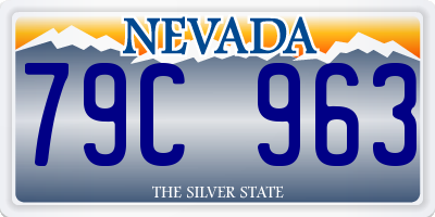 NV license plate 79C963