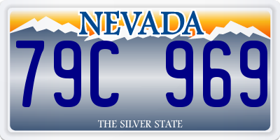 NV license plate 79C969