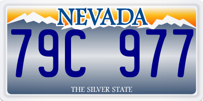 NV license plate 79C977