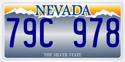 NV license plate 79C978