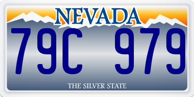 NV license plate 79C979