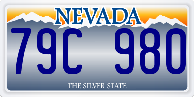 NV license plate 79C980