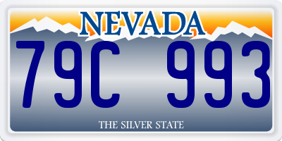 NV license plate 79C993