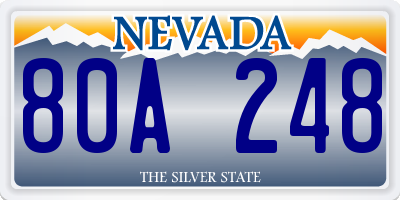 NV license plate 80A248