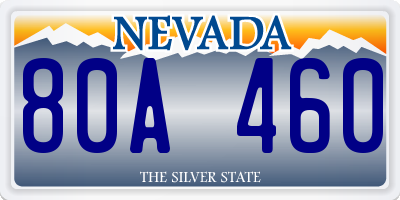 NV license plate 80A460