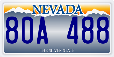 NV license plate 80A488