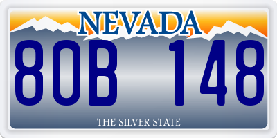 NV license plate 80B148