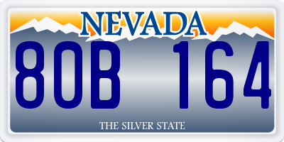 NV license plate 80B164