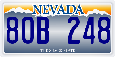 NV license plate 80B248