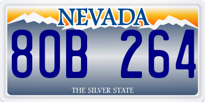 NV license plate 80B264