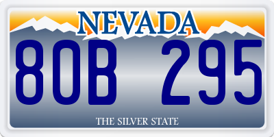 NV license plate 80B295