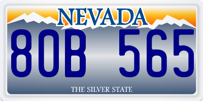 NV license plate 80B565