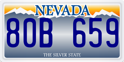 NV license plate 80B659