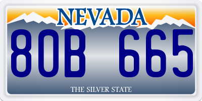 NV license plate 80B665