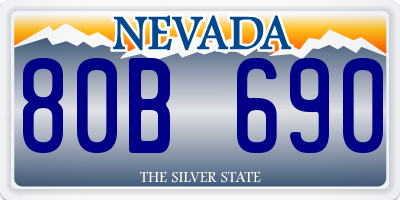 NV license plate 80B690