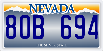 NV license plate 80B694
