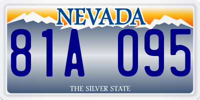 NV license plate 81A095