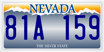 NV license plate 81A159