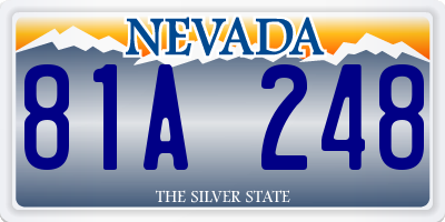 NV license plate 81A248