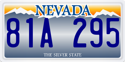 NV license plate 81A295