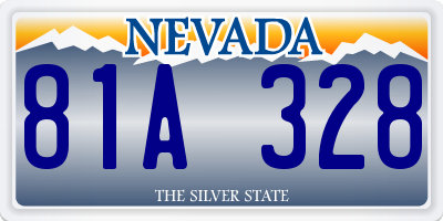 NV license plate 81A328