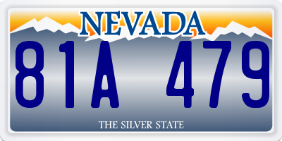 NV license plate 81A479