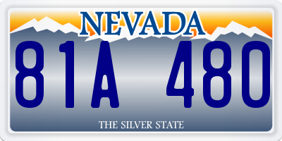 NV license plate 81A480