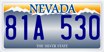 NV license plate 81A530