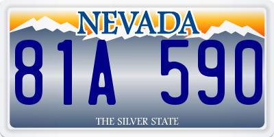 NV license plate 81A590