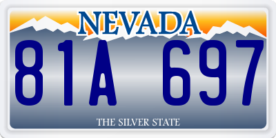 NV license plate 81A697