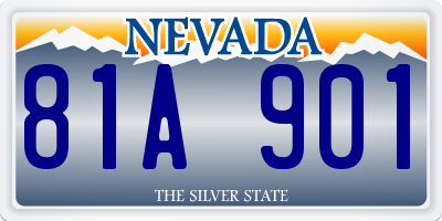 NV license plate 81A901