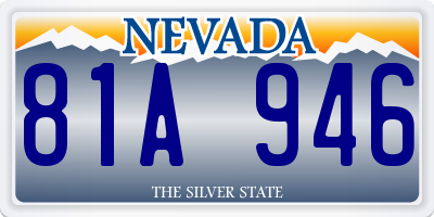 NV license plate 81A946