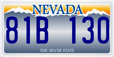 NV license plate 81B130