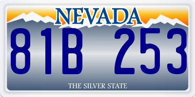 NV license plate 81B253