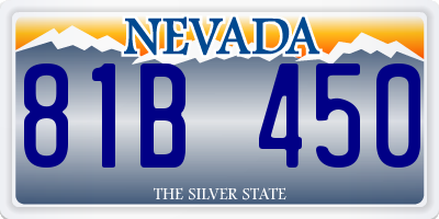 NV license plate 81B450