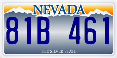 NV license plate 81B461