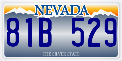 NV license plate 81B529