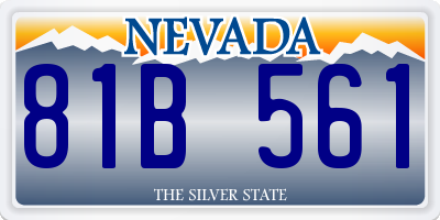 NV license plate 81B561