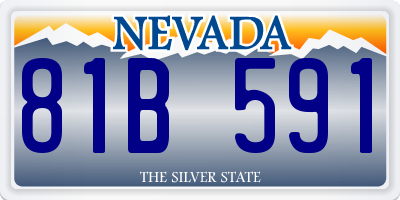 NV license plate 81B591