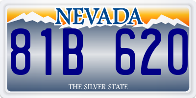 NV license plate 81B620