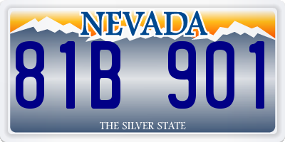 NV license plate 81B901