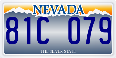 NV license plate 81C079