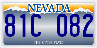 NV license plate 81C082